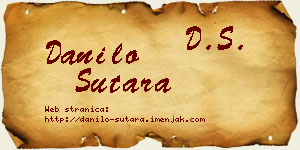 Danilo Sutara vizit kartica